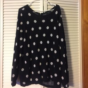 Polka dot sweater lane Bryant 22/24