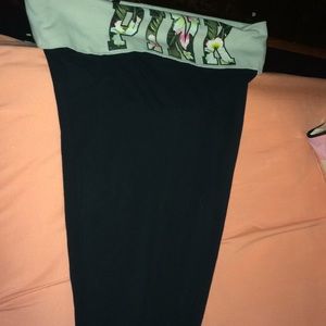 PINK foldover crop leggings