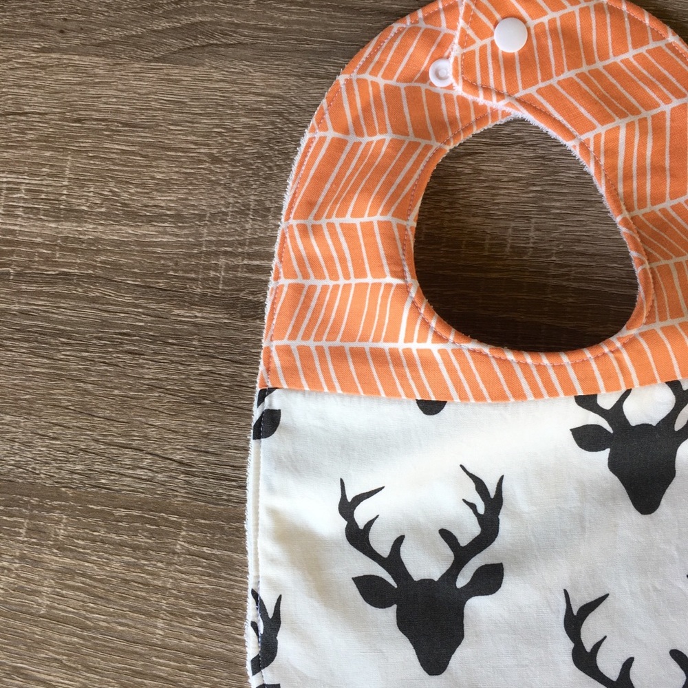 LAST IN STOCK! Organic terry cloth drool bib