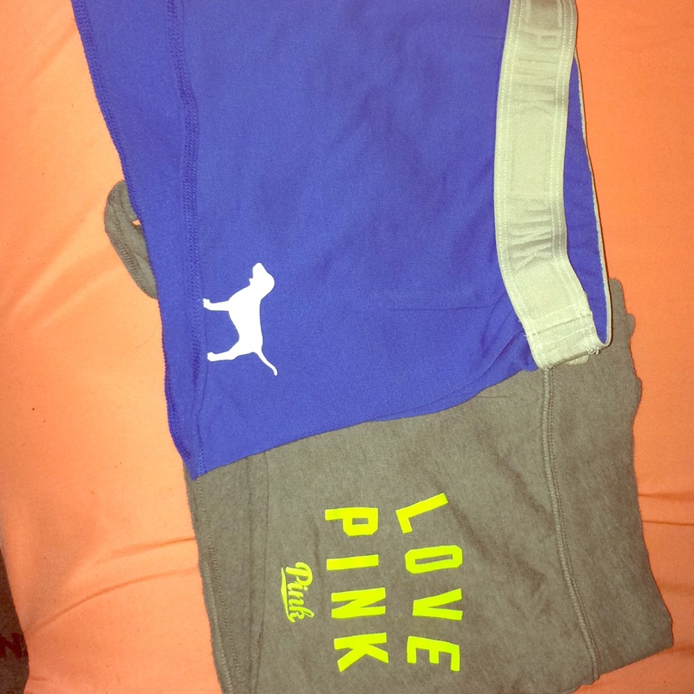 Two pairs of pink shorts