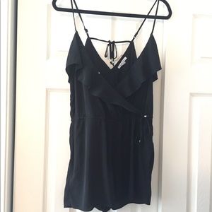 AE Black Ruffle Romper