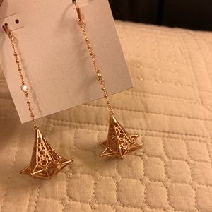 Kendra Scott Diana rose gold earrings