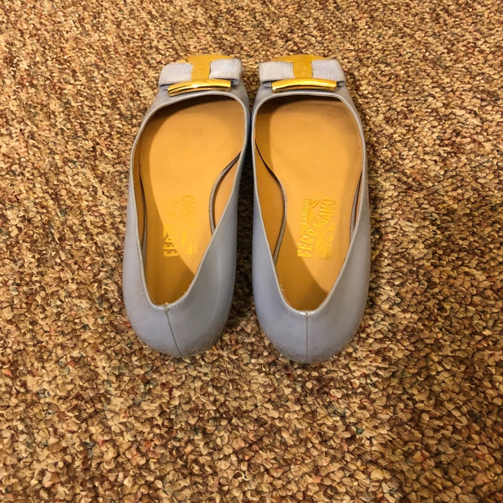 Salvatore Ferragamo blue flat