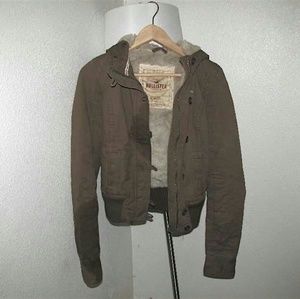 Hollister fur lined jacket