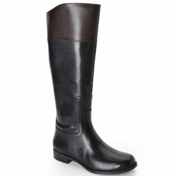 nine west black riding boots