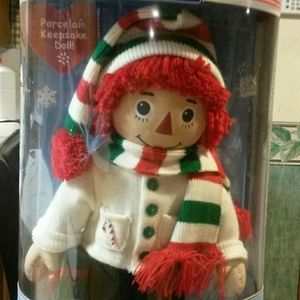 PORCELAIN RAGGEDY ANDY COLLECTIBLE DOLL