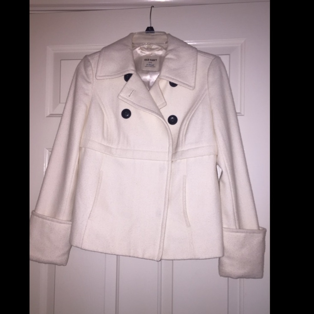 XS Cream colored peacoat