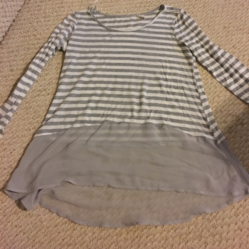 Grey Striped Shirt