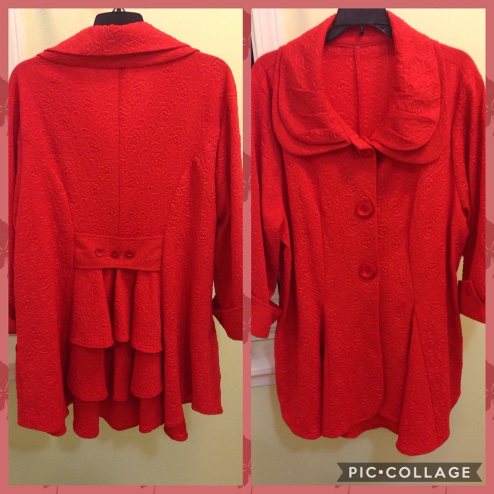 Zadie Bs red orange jacket