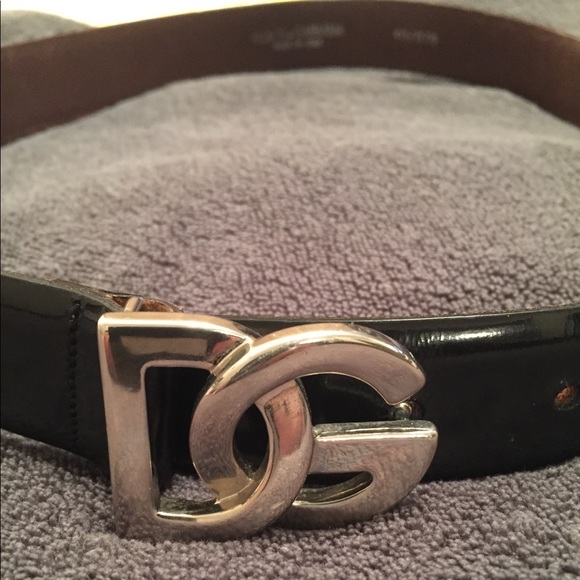 Dolce & Gabbana Black leather belt w/ logo 40