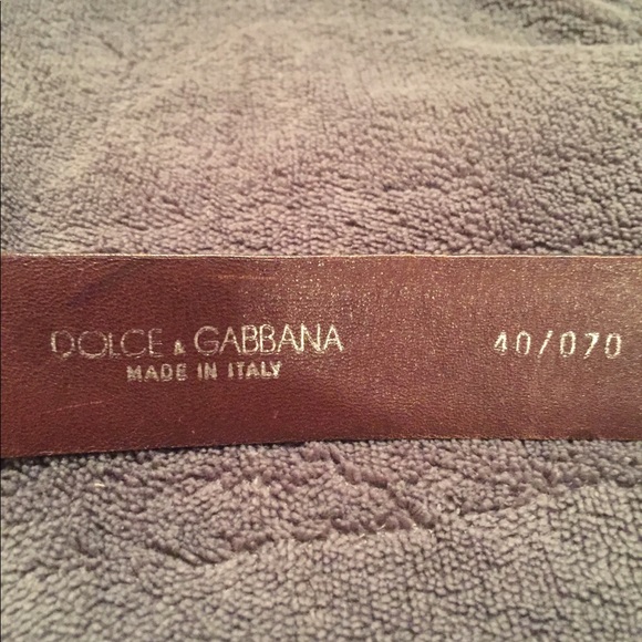 Dolce & Gabbana Black leather belt w/ logo 40 main image 5