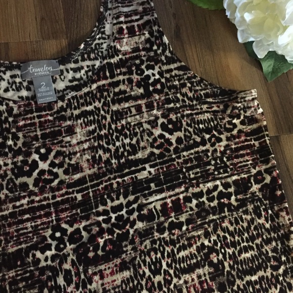 Avenue Brown/Black Print Tank Top - #090 - Picture 3 of 5