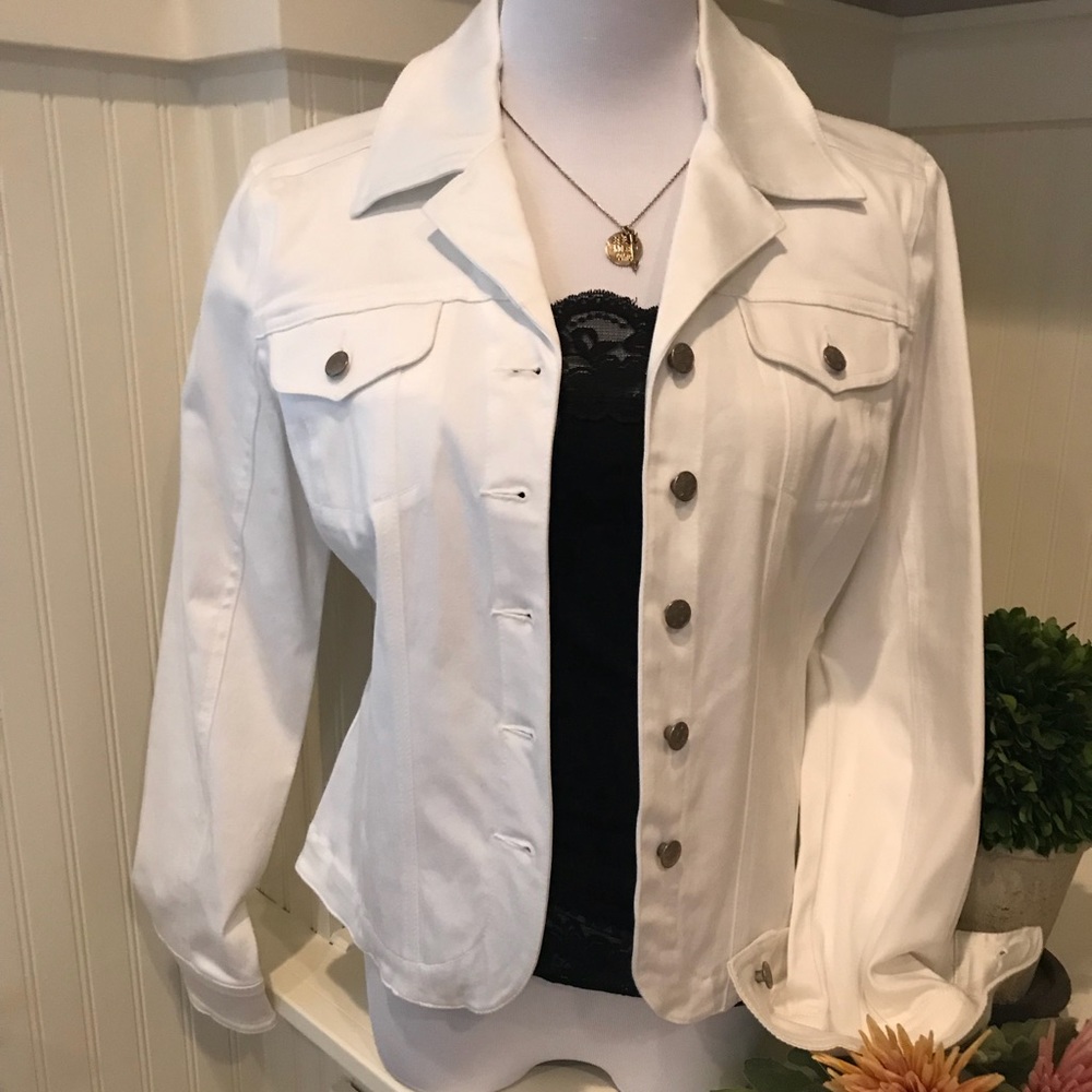 Little Miss white denim jacket!