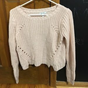Light pink Delia’s sweater!