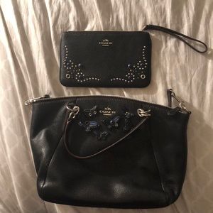 OFFERS WELCOME coach lapis lazuli appliqué