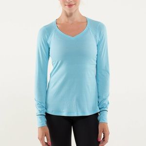 Lululemon Race Me Long Sleeve, Blue Moon