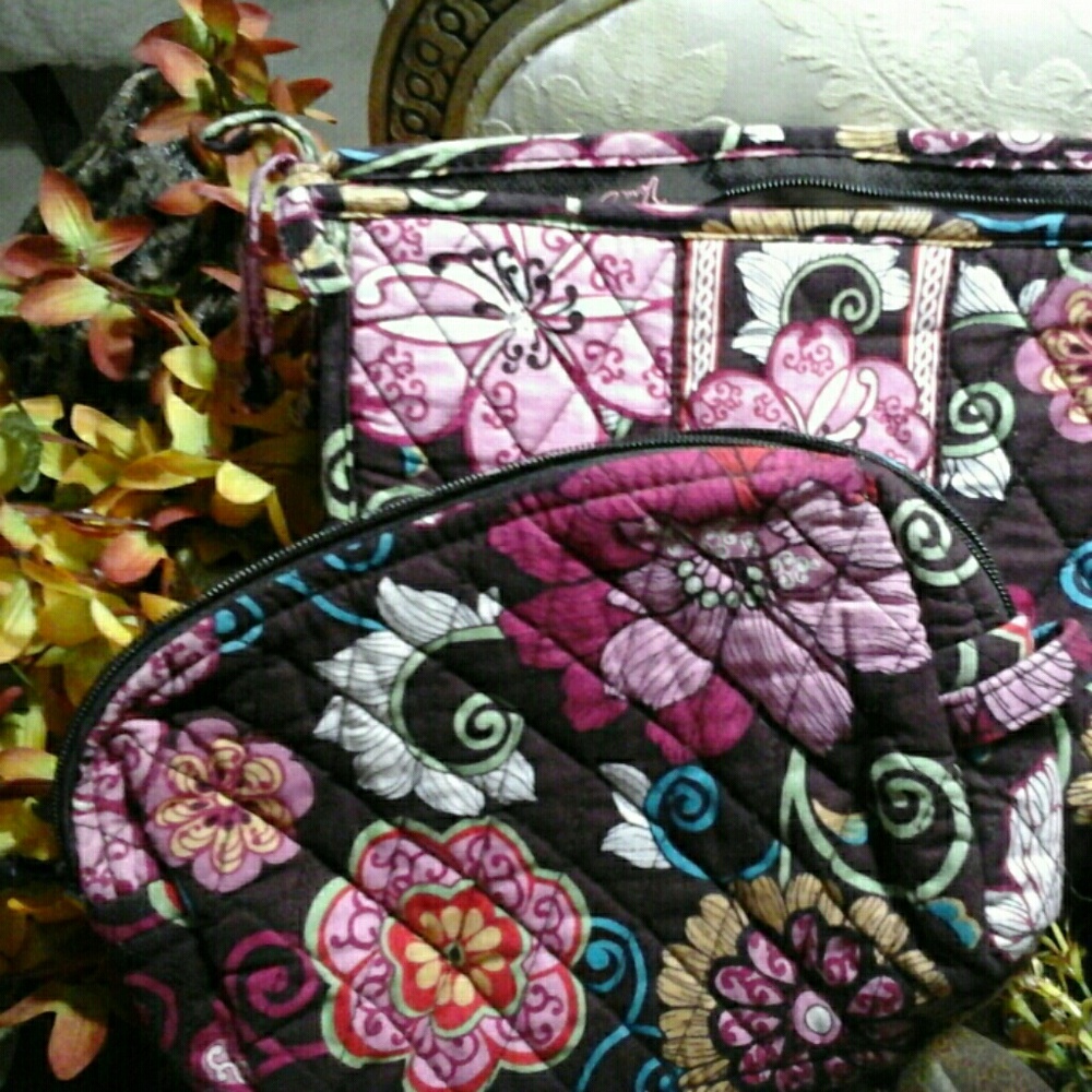 SOLD! Set of 2 Vera Bradley Mod Floral Cosmetic