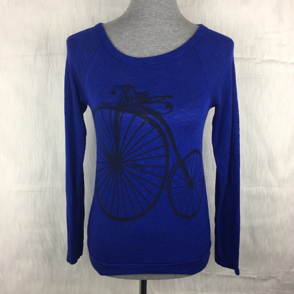 ✨Blue Vintage Bike Sweater