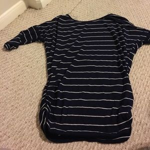 Navy Striped Shirt