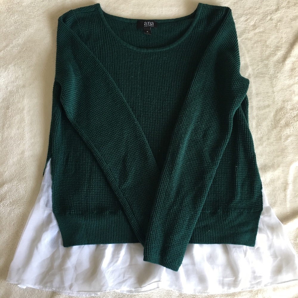 Dark green sweater