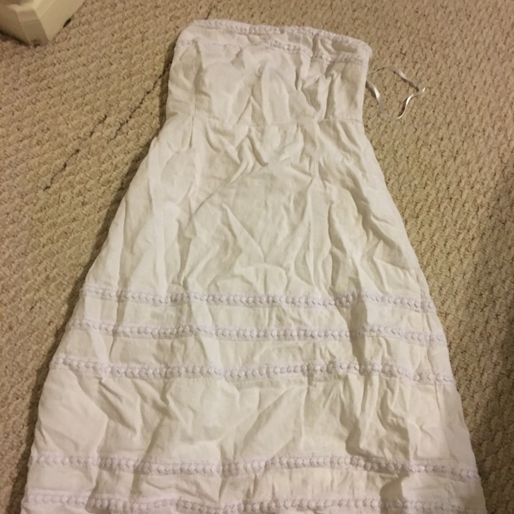 Old Navy White Strapless Dress