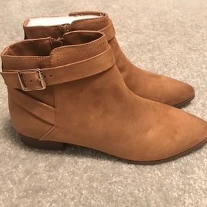 Tan booties - FIRST BUYER DISCOUNT: $3.99 SHIPPING