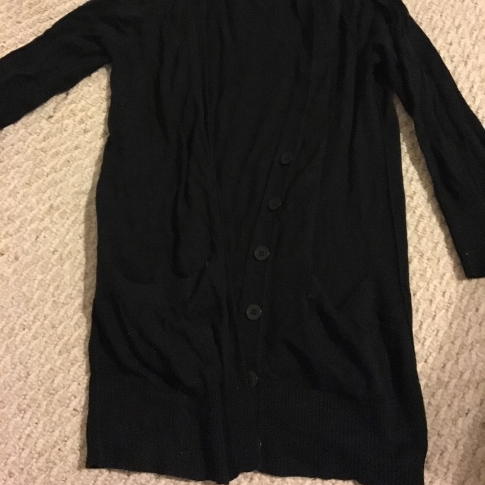 Simple Black Cardigan
