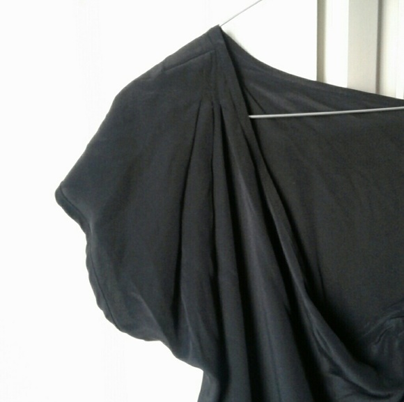 ❤️❤️Pure Silk Flutter Sleeve One Shoulder Dress - Picture 6 of 8