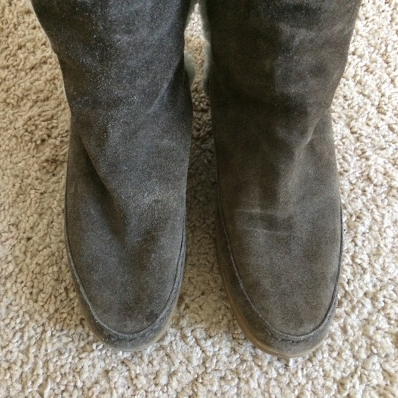 MICHAEL KORS Brown Shearling Suede Winter Boots - Picture 6 of 8
