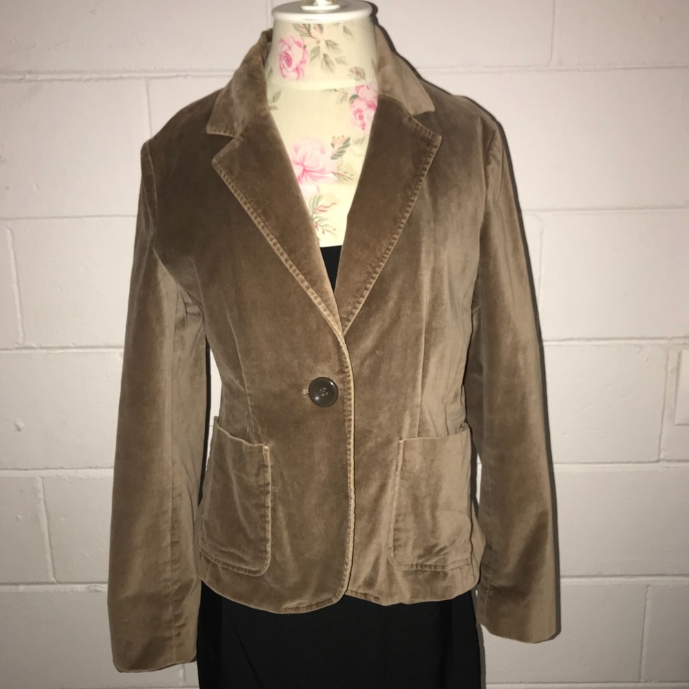Brown Gap Blazer Jacket