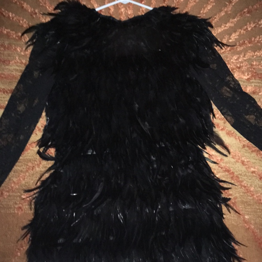 Black Feather Dress