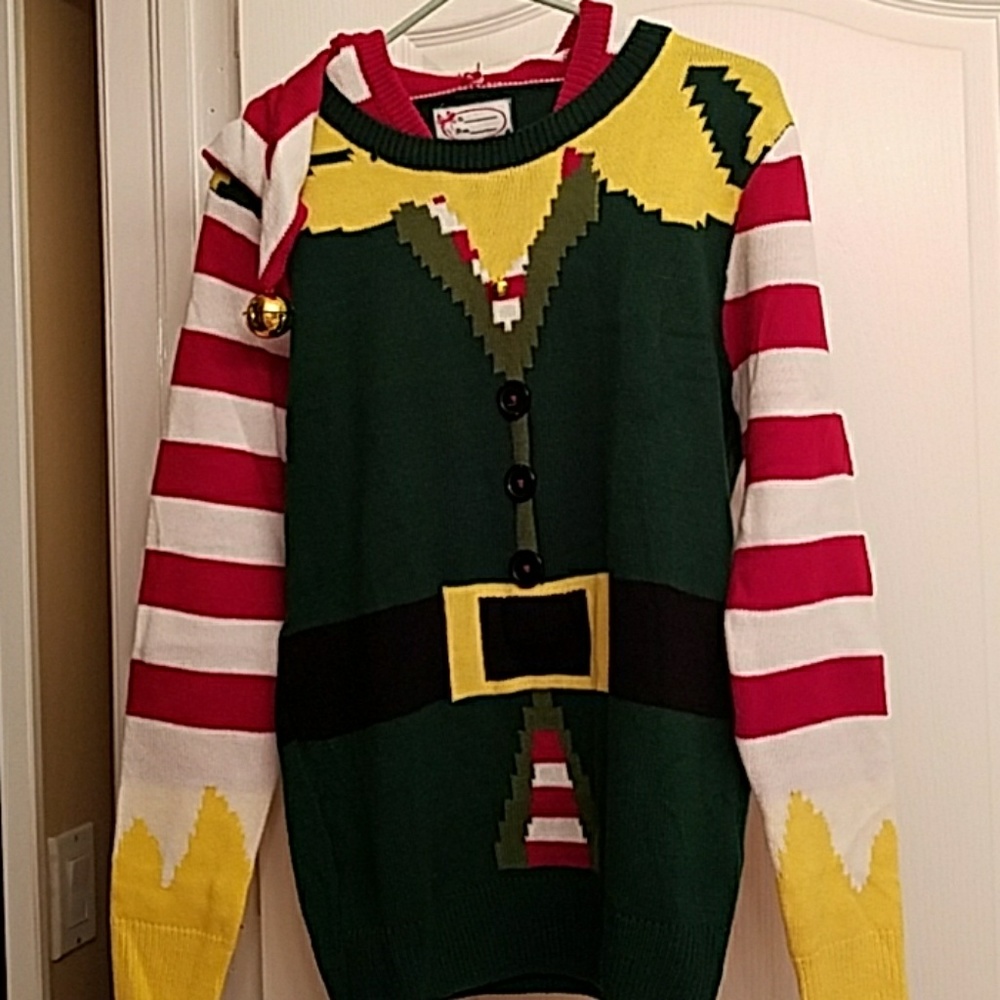 Bells, lights & music Christmas sweater