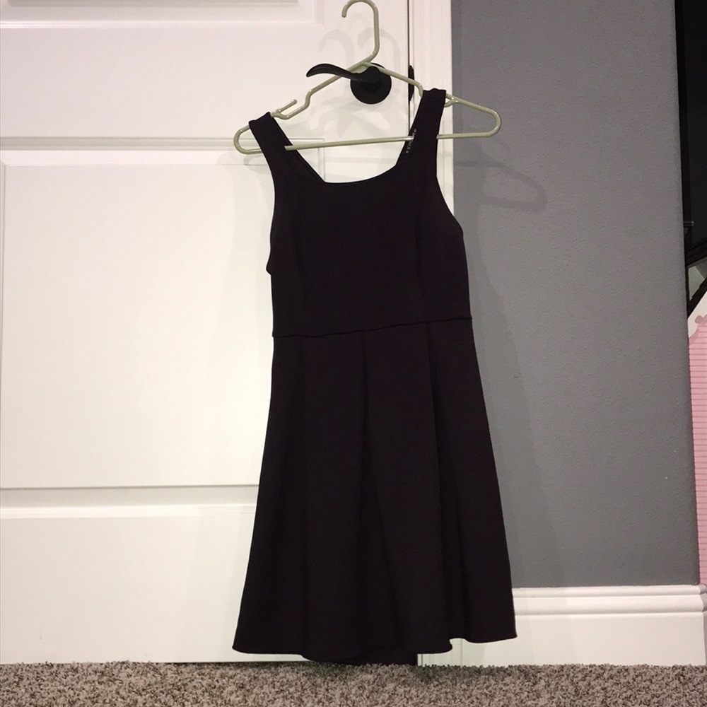 Express Plum open back cocktail dress