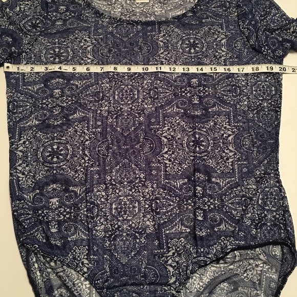 ➕ Plus Size Tribal Print Mesh Bodysuit - Picture 5 of 6