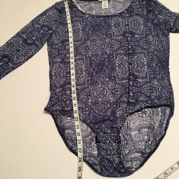 ➕ Plus Size Tribal Print Mesh Bodysuit - Picture 6 of 6