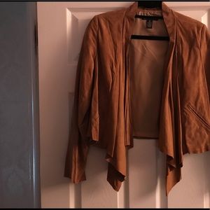 Suede waist jacket