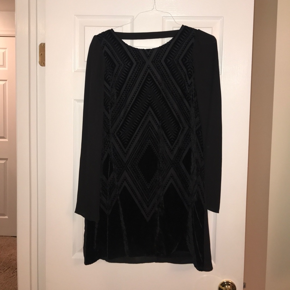 Express black long sleeve dress
