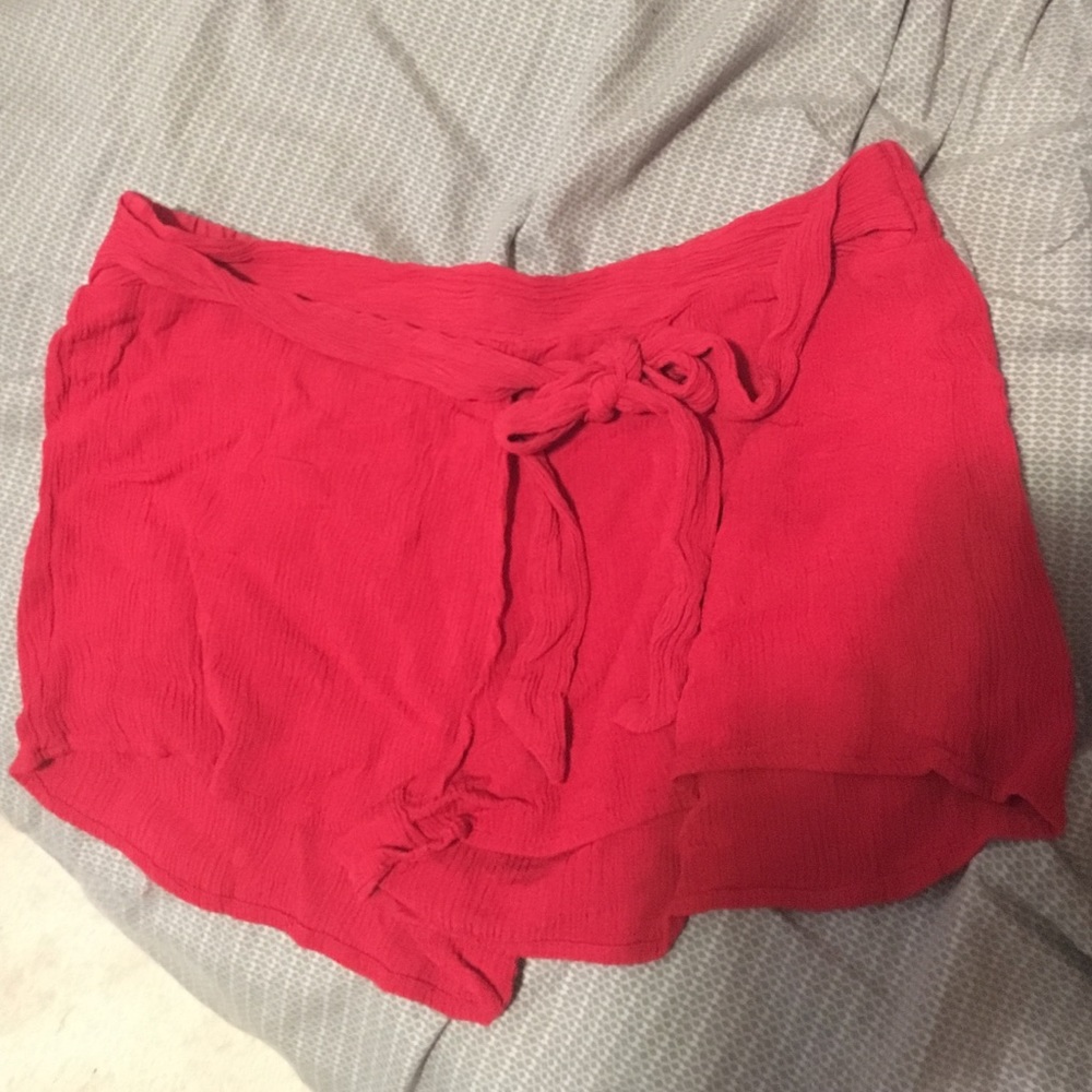 Red shorts