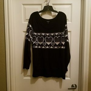 Black and White with Hearts