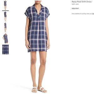 Soft joie plaid dress