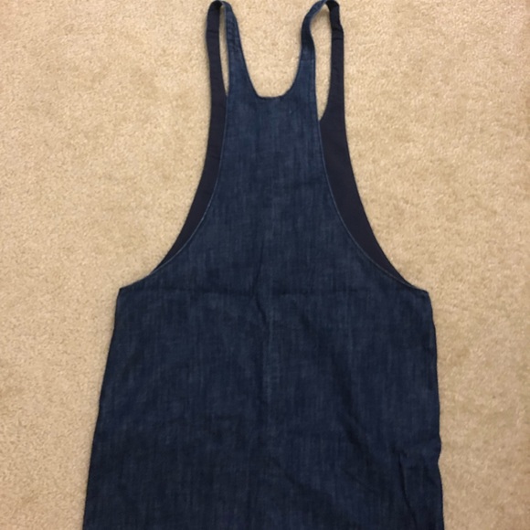Mango denim overall dress. - Picture 3 of 3