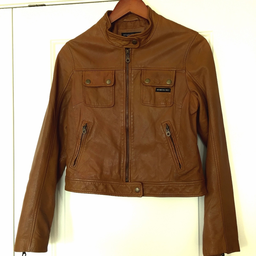 Member's Only Leather Moto Jacket