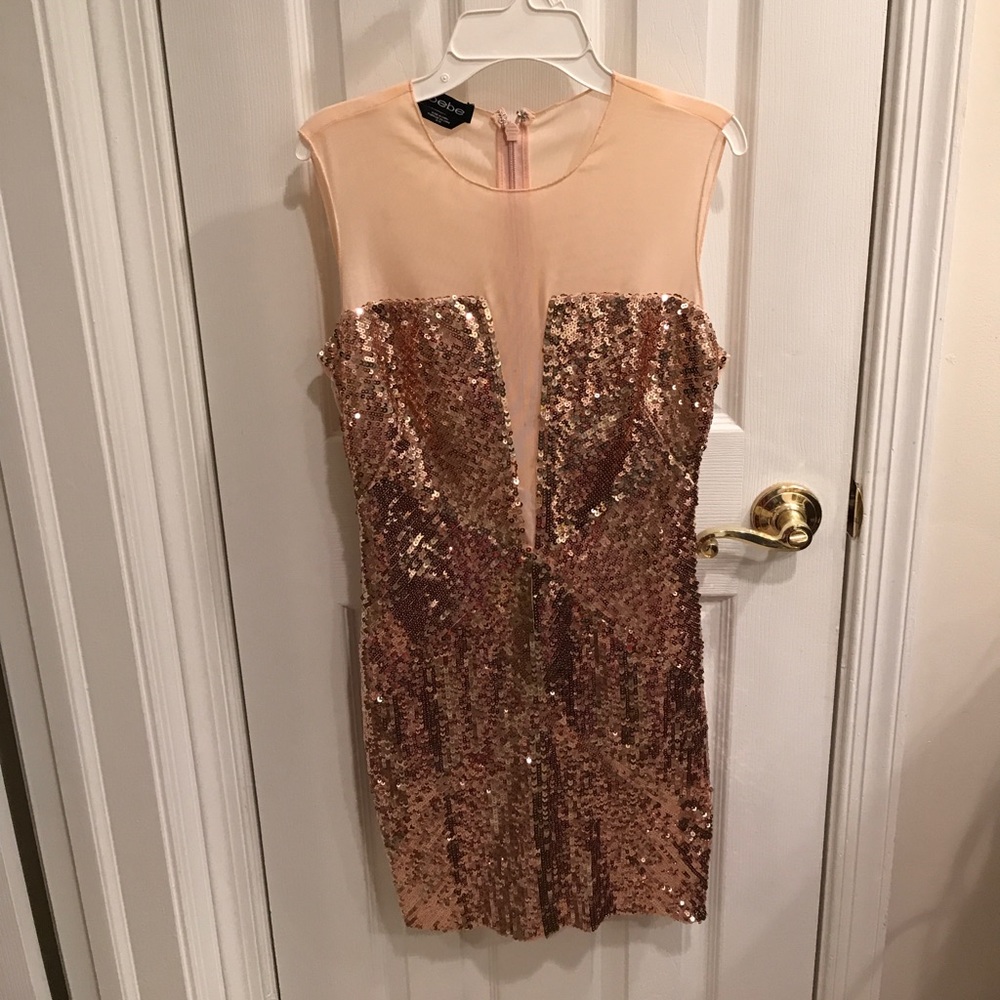 bebe sequin dress
