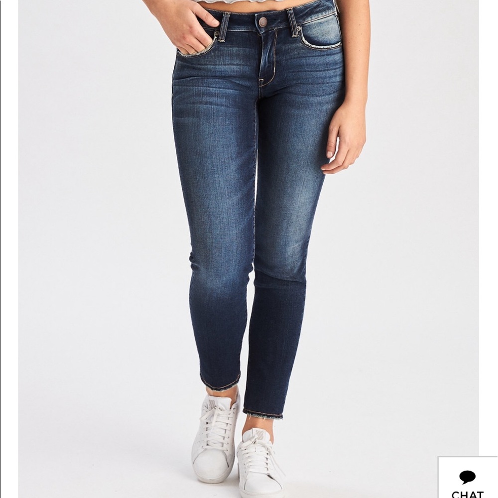 American Eagle dark stormy skinny jean