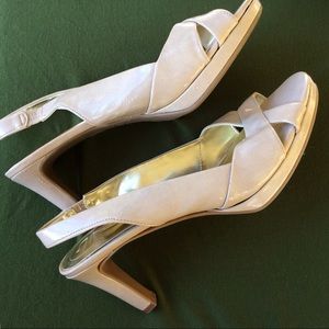 Etienne Aigner Beige Heels