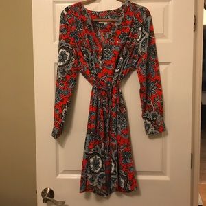 LOFT Dresses - Loft Printed Tie Waist Dress LOFT Dresses - Loft Printed Tie Waist Dress