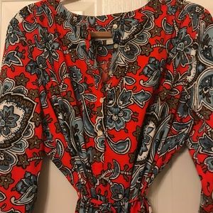LOFT Dresses - Loft Printed Tie Waist Dress LOFT Dresses - Loft Printed Tie Waist Dress