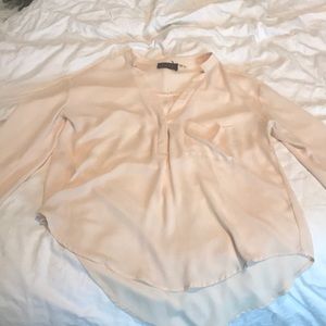 ASTR light pink silk blouse