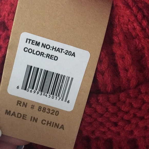 Red C.C Beanie - Picture 3 of 3