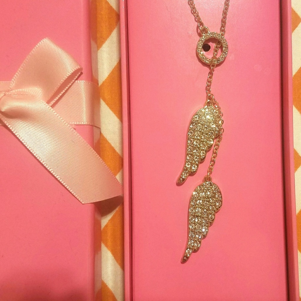 Victoria's Secret Angel Wing Lariat Necklace